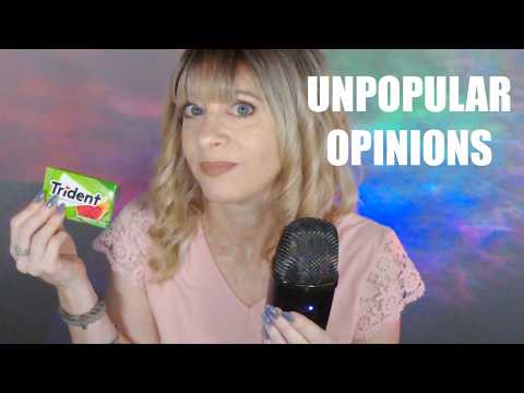 ASMR Gum Chewing Unpopular Opinions | Whispered
