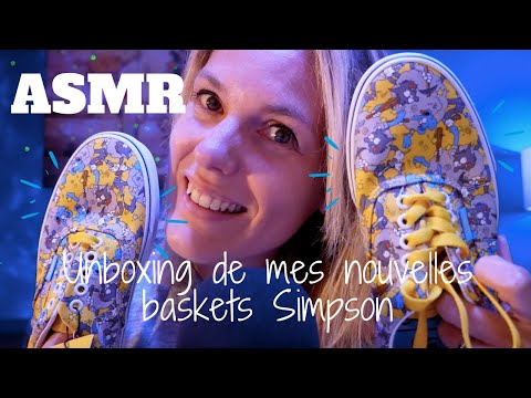 ASMR FR 👟 Unboxing de mes nouvelles baskets Simpson !
