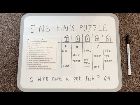 [ASMR] Einstein's Logic Puzzle