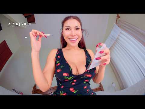 ASMR Let Me Do Your Makeup in VR180! You Have No Choice 🤭