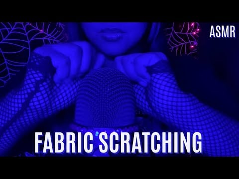 ASMR Fabric Scratching & Rubbing ~ Fishnet Mesh Shirt (No Talking)