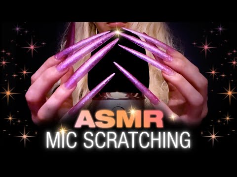 1 HOUR ASMR ✨ Intense Mic Scratching w/ CLAWS✨ Deep Brain Massage ✨ Tingles to help you sleep ✨