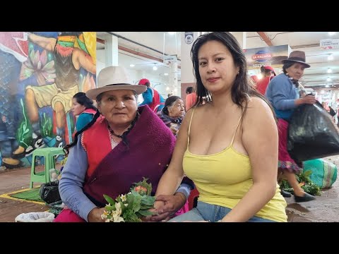 ASMR Rosita Maria performing a spiritual cleansing on Erika at the market