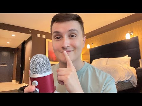 ASMR Luxury Hotel Room Tour (Tapping, Scratching, Whispering Sounds)
