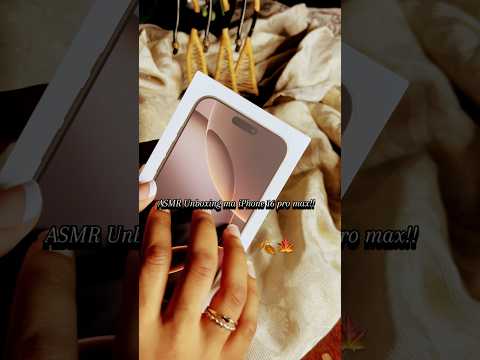 It’s September 1st! Unbox ma Iphone 16 Pro Maz wit meee!!!🍂🍁 #asmr #fall #unboxingiphone #tingles