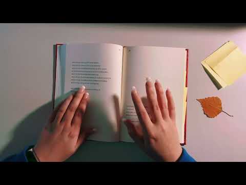 ASMR reading in Finnish (non-native speaker) | semi-inaudible | clicky whispers | hand movements