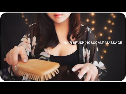 ASMR Realistic Hair Brushing /Scalp Massage Sounds /3D Binaural ASMR