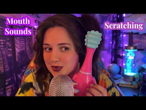 ASMR Scratching, Mouth Sounds & Rubber Chicken Texture Sounds 🐔✨ Polly Sounds