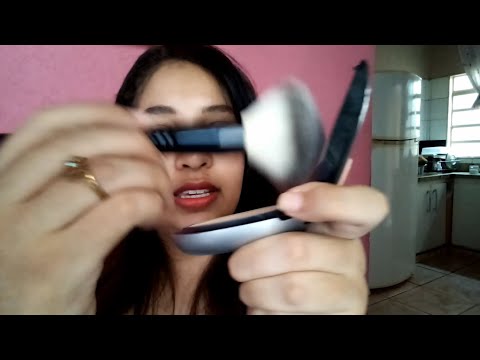 ASMR Maquiando você noiva: Retocando sua maquiagem borrada pelo calorão 👰🏻💄