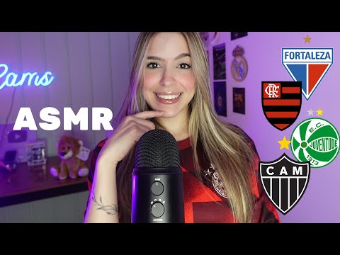 ASMR SUSSURRANDO O NOME DOS TIMES DA SERIE A ✨