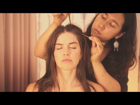 [ASMR] Scalp Check & Massage with @emvyASMR ❤️ Gua Sha, Acupressure, Ear Seeds (Real Person)