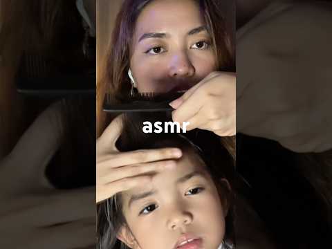 pretend haircut asmr on a person