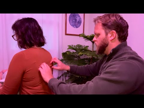 Soothing ASMR Back & Head Massage with Tools, No Talking ✨ [Real Person ASMR]