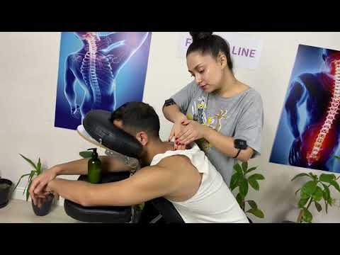 Asmr massage sleep therapy | Chair Massage (Asmr for deep sleep)