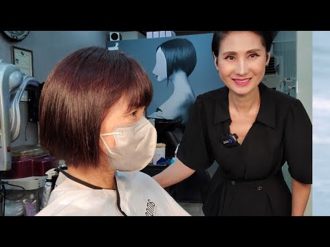 미용실 ASMR #멋내기새치커버 뿌리잇기 밝고 깊이있게~ #Cool white cover roots bright and deep~