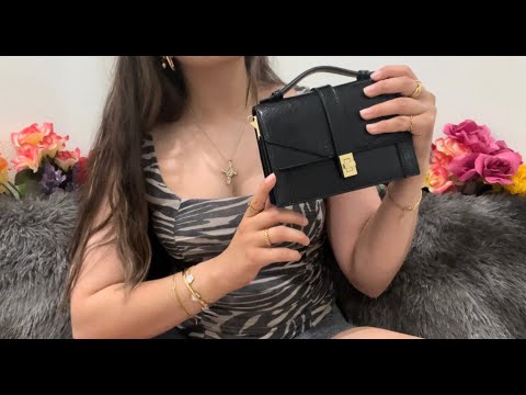 ASMR - tapping on a designer French bag 👜🥐🇫🇷