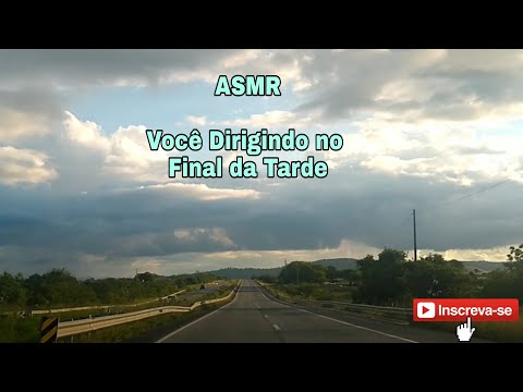 [ASMR] VOCÊ DIRIGINDO NO FINAL DA TARDE