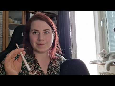 ASMR på Svenska - sminkar dig och mig medans jag babblar, roleplay personal attention ish~