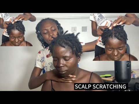 ASMR SCALP SCRATCHING, NITPICKING AND HEAD MASSAGE FOR SLEEP