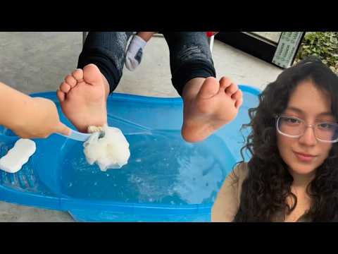 Asmr/Limpieza de pies relajante