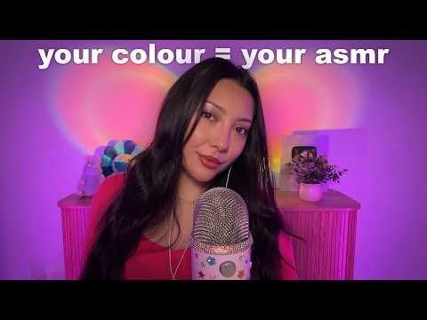 Your favourite colour = Your ASMR sound