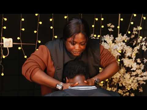 ASMR No gum intense nape massage, fake spit painting for deep sleep 