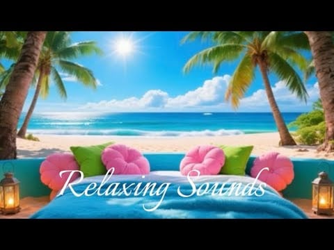 "Smooth Relaxing Jazz Music by the Sunny Ocean View 🌊 | Cozy Sounds Sleep, Study, & Stress Relief"
