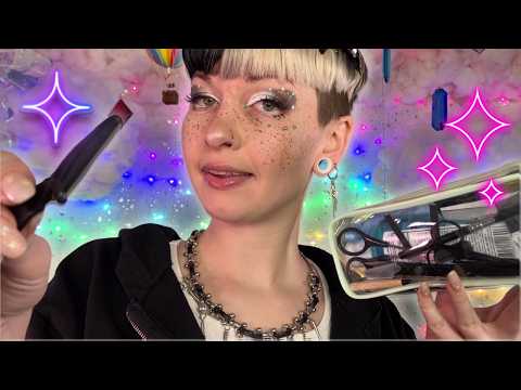 Fixing YOUR Eyebrows 🤨 Soft Spoken ASMR with Mic touching, Plucking, Spoolie and Scissor sounds