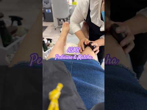 ASMR spend the morning with me #asmr #vlog #pedicure #icedmatcha #spaday #pamperyourself