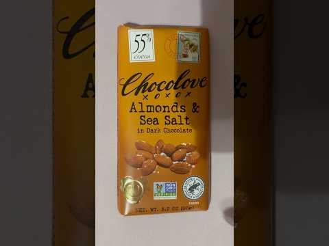 ASMR Tapping On Chocolove - Almonds & Sea Salt In Dark Chocolate #ASMR #Shorts