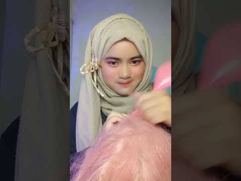 GARUK RAMBUT PINK PAKAI BENDA WARNA PINK JUGAA 🩷🩷 #asmrvideo #asmr