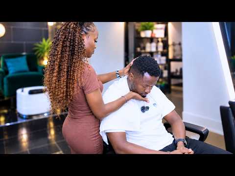 💈 (ASMR) I Tried to Get Up… She Told Me to Sit Back Down | Lady Barber