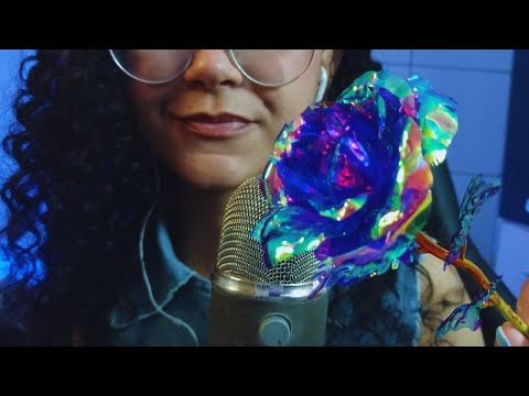 ASMR- TOQUE NA TELA l CONTA GOTAS l FLORZINHA  l Hand movements