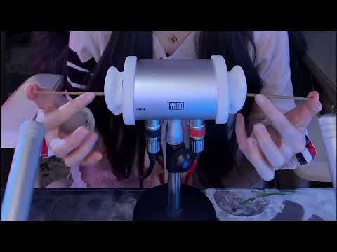 4HR Heartbeat Ear Massage ASMR | Feather, Aloe Gel & Oily Ear Cupping (No Talking)