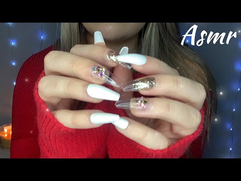 ASMR | Nail Tapping, Camera Tapping, Hand movements (long nails) 💕