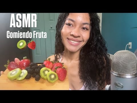 ASMR comiendo fruta 🥝🍓 (life update) 
