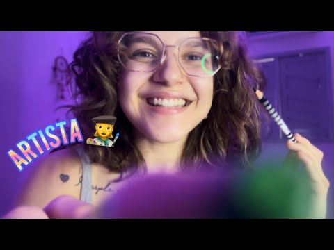 ASMR ~ Você é uma tela e eu vou pintar você 🖼️🎨