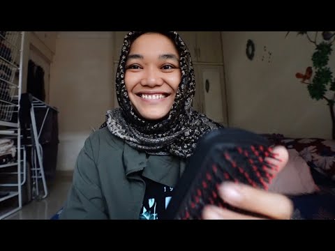 ASMR soft spoken - cozily brushing your hair ft. random rambling/talks