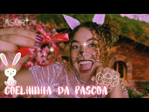 ASMR COELHINHA DA PÁSCOA TE ARRUMANDO PRA PÁSCOA 🐰🐇