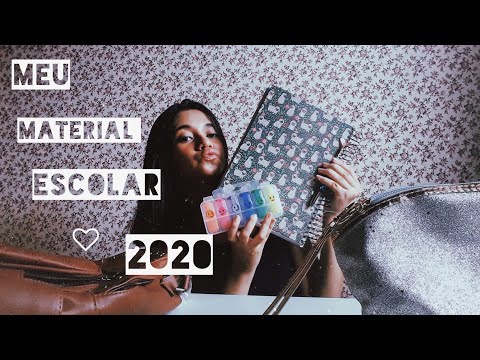 Meu material escolar 2020(Carolina Ramos)💞