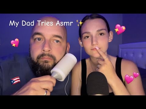 My Puerto Rican Dad Tries Asmr🇵🇷❤️(some Spanish speaking) 