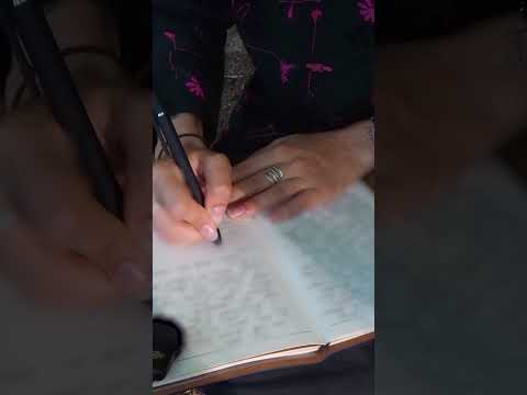 ASMR writing diary