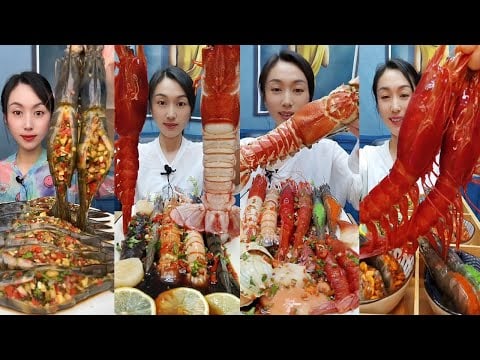 Giant Seafood Delight 🍣 | 해산물 먹방 🦀 | 海鮮の宴 🦑 | 海鲜大餐 🐙 | Mukbang ASMR Eating Show