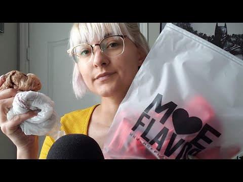 ASMR | Plastic Bag Crinkling w/ Whispered Rambling & Nail Tapping