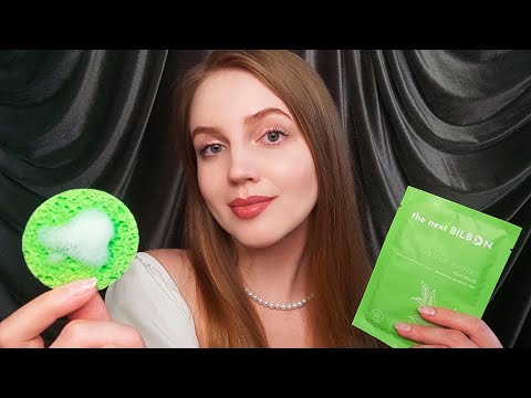 АСМР Уход за Кожей. Массаж Лица с Маслом • ASMR Skincare. Oil Face Massage