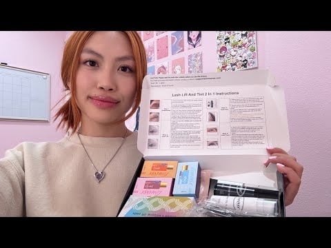 Asmr Eye lash appointment / Doing your Lashes (Role Play)