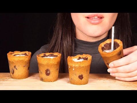 ASMR Chocolate Chip Cookie Shots (No Talking)