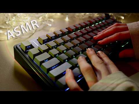 АСМР Печать текста на 3 клавиатурах БЕЗ РАЗГОВОРА| ASMR Typing on 3 Keyboards Deep Focus Relaxation