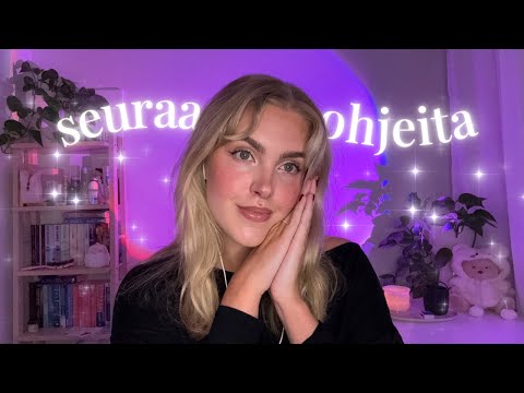 ASMR SUOMI seuraa mun ohjeita (sulje silmät 16:00)