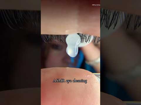 Watch longer eye cleaning video here ☝️ #asmr #asmrsounds